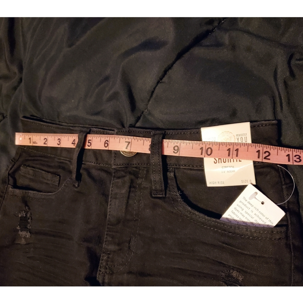 Black Juniors SO High-Rise Shortie Shorts Denim from Kohls NWT - Picture 7 of 9